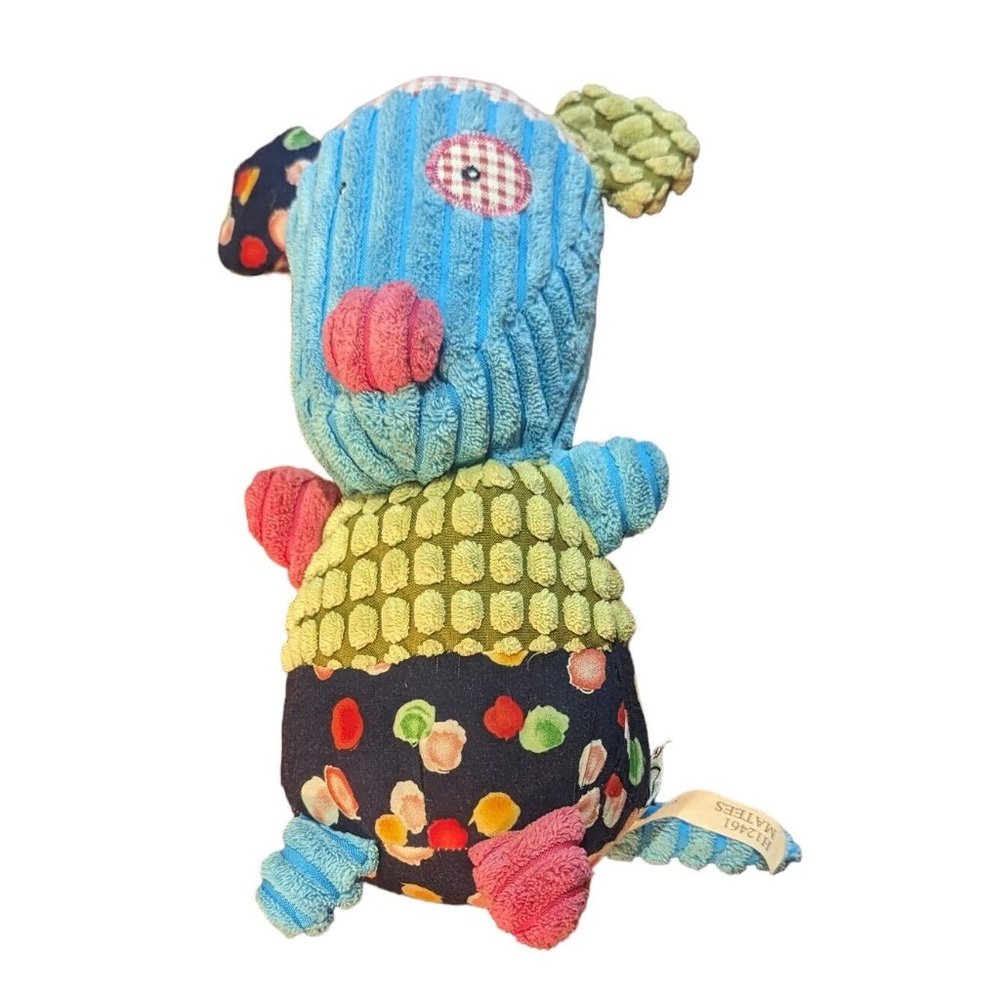 Ganz Matees Blue Green Floral Terry Cloth Pirate Plush Stuffed Toy 9"